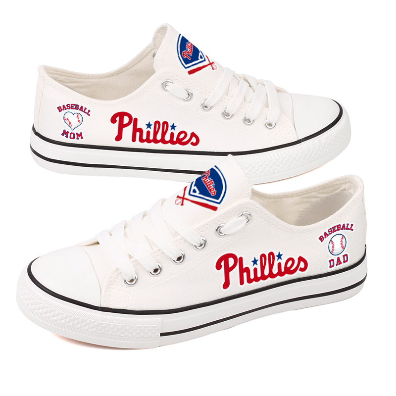 Women's Philadelphia Phillies Repeat Print Low Top Sneakers 004
